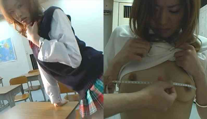 [日本] 霞理沙套圖 日本女高中生發育太好，被色老師脫衣檢查身體