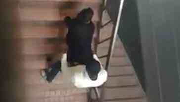 樓梯間大戰洋男  他路過偷拍GG了