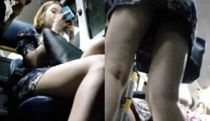 南韓地鐵尾隨抄底偷拍美腿短裙～24