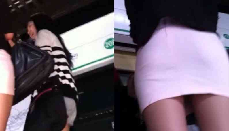 [韓國] 地鐵尾隨抄底偷拍美腿短裙～34