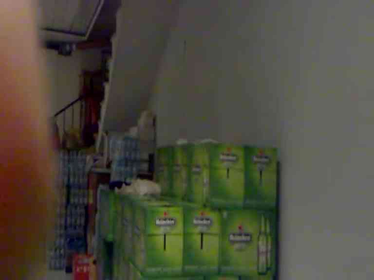 在雜貨店倉庫慾火難耐，只好壓著海尼根來當床用.....