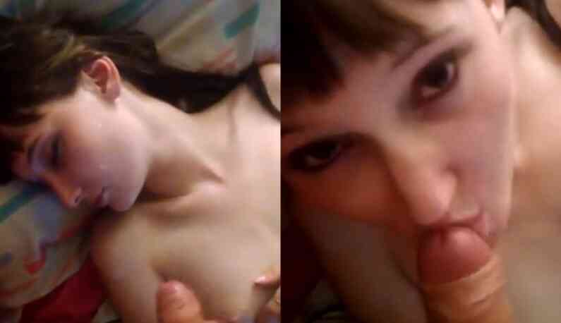 [歐美] 女友睡到一半被射醒！還超聽話用嘴幫我清乾淨