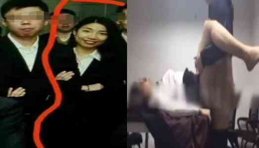 คู่รักจีนแอบเย็ดกันในห้องประชุม แล้วดันไปกดโดนปุ่มวิดิโอคอนเฟอเร้น