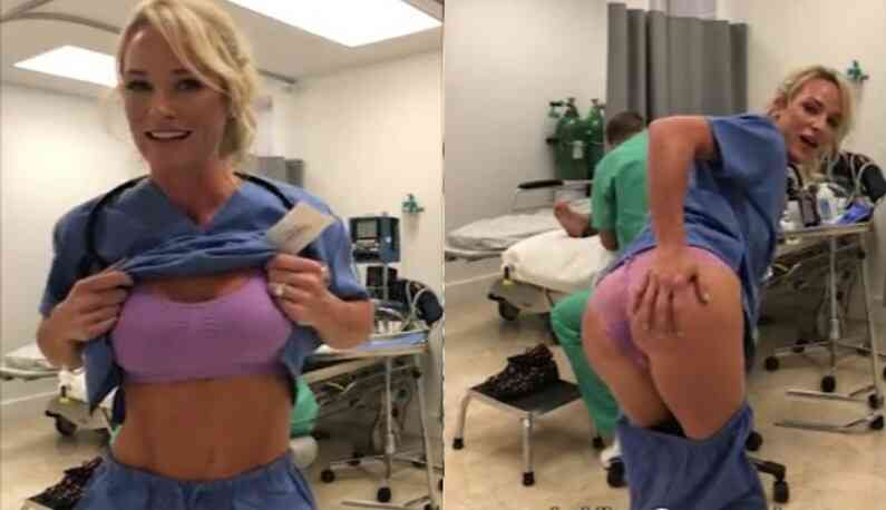 慾火焚身！金髮護理師趁看診「脫褲自慰」直播12分鐘