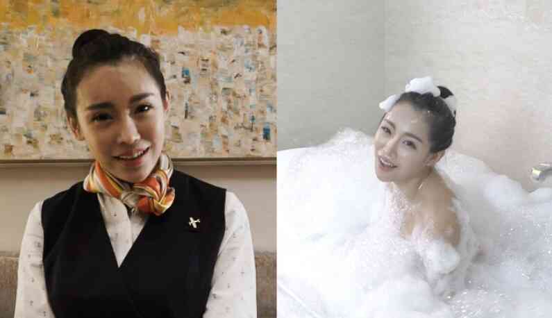 黑長直空姐休假賺外快 脫衣寫真挑逗你的心