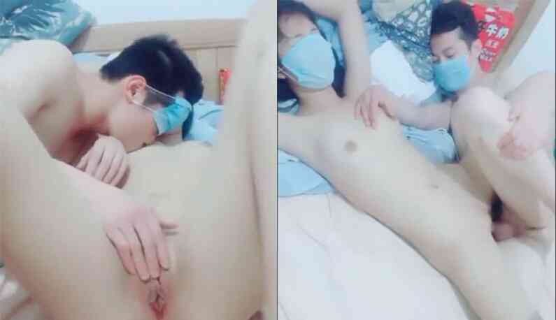 ชายจีนใส่ผ้าปิดปากเย็ดสาว