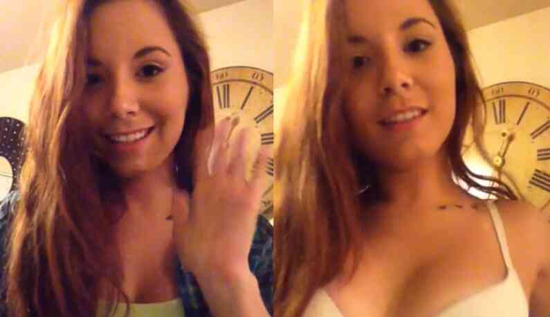 [歐美] 正妹學姊的週末半夜又打來~電話那頭直接脫給我看!!