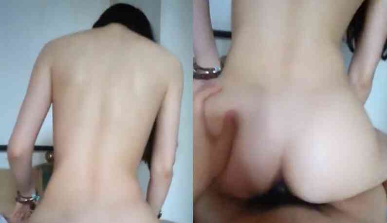 女友害羞不敢轉頭~那我就可以安心偷拍了!!