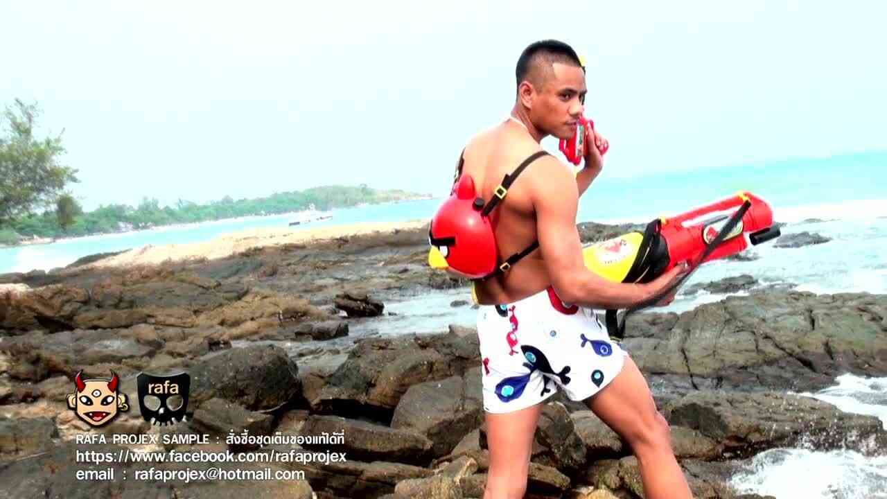 (เกย์) ไทย Moza-RafaProJex โชว์ชักว่าวริมหาด
